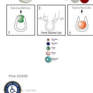 All my marbles interchangeable solid sterling silver ring with marbles